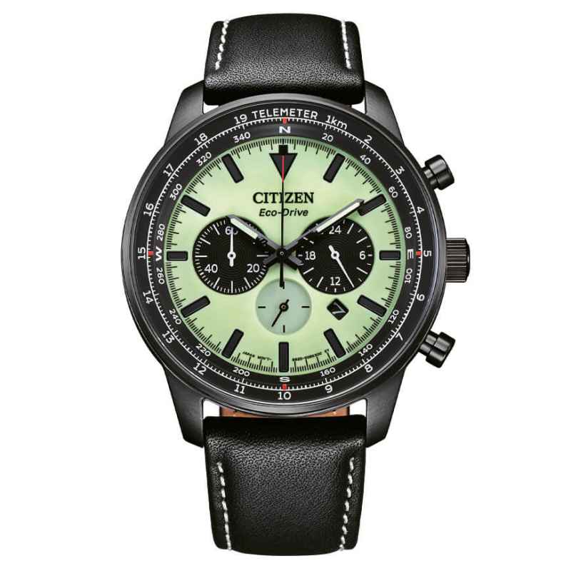 CITIZEN - OROLOGIO OUTDOOR AVIATON CHRONO FULL LIME CA4505-21X