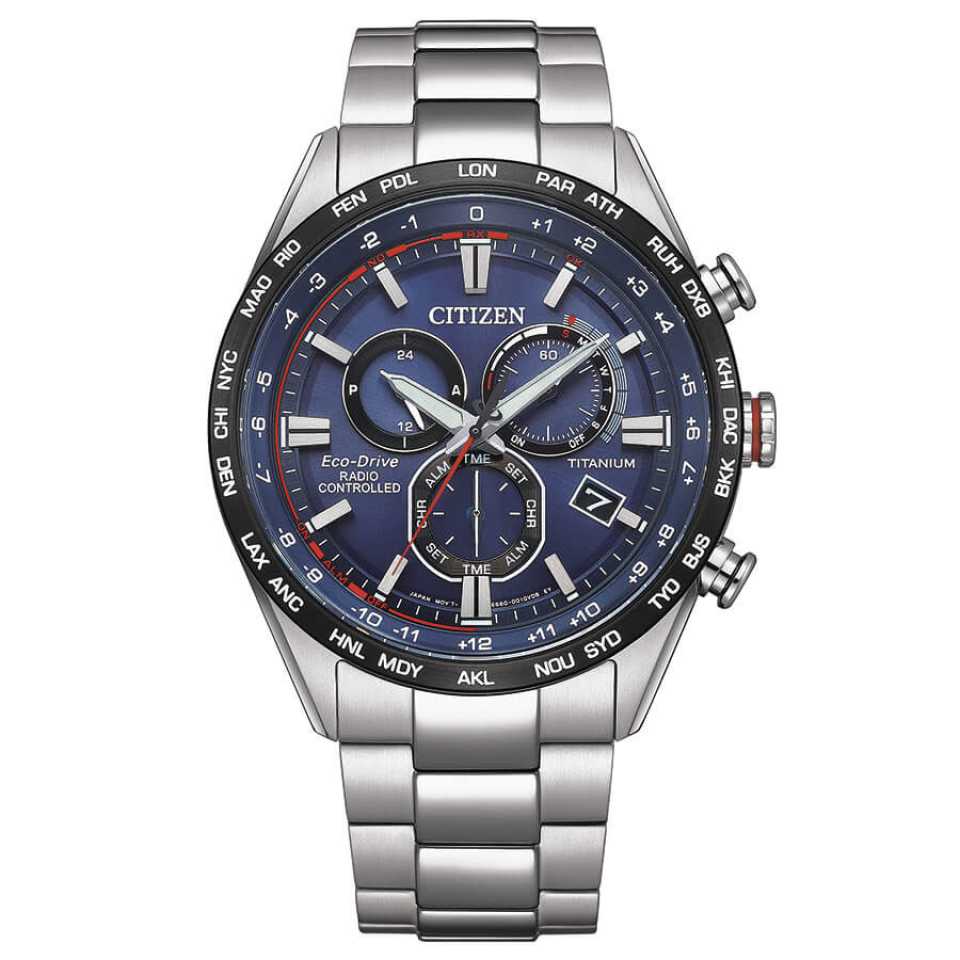 CITIZEN - SUPER TITANIUM CHRONO RADIO CONTROLLED WATCH CB5945-85L