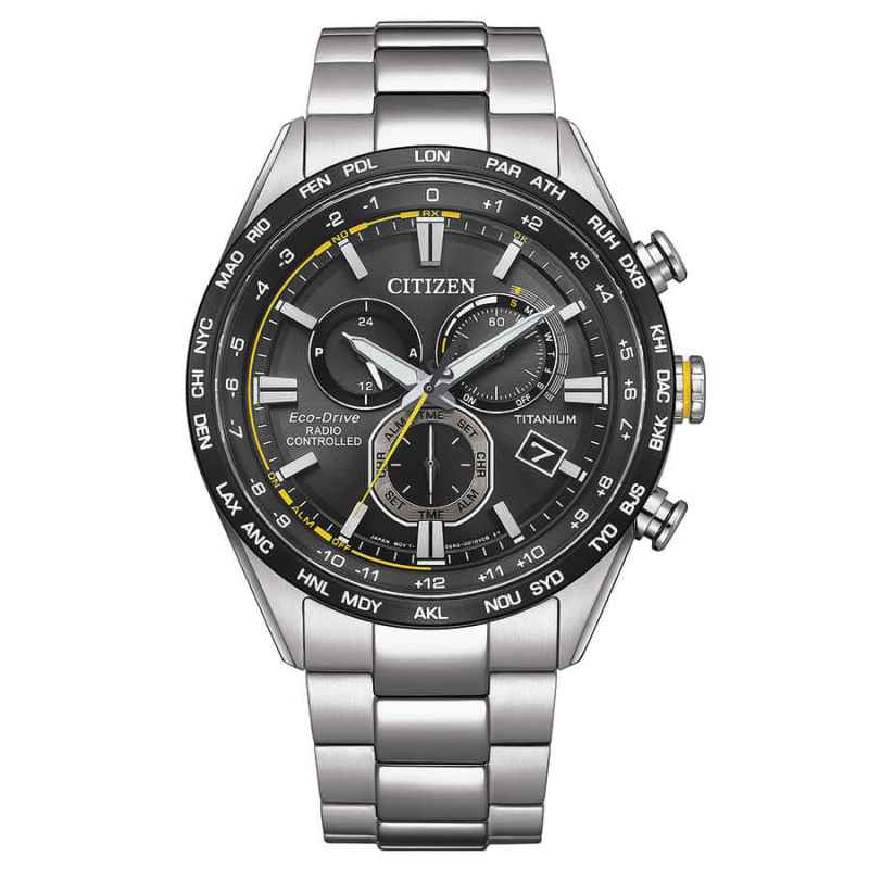 CITIZEN - SUPER TITANIUM CHRONO RADIO CONTROLLED WATCH CB5947-80E