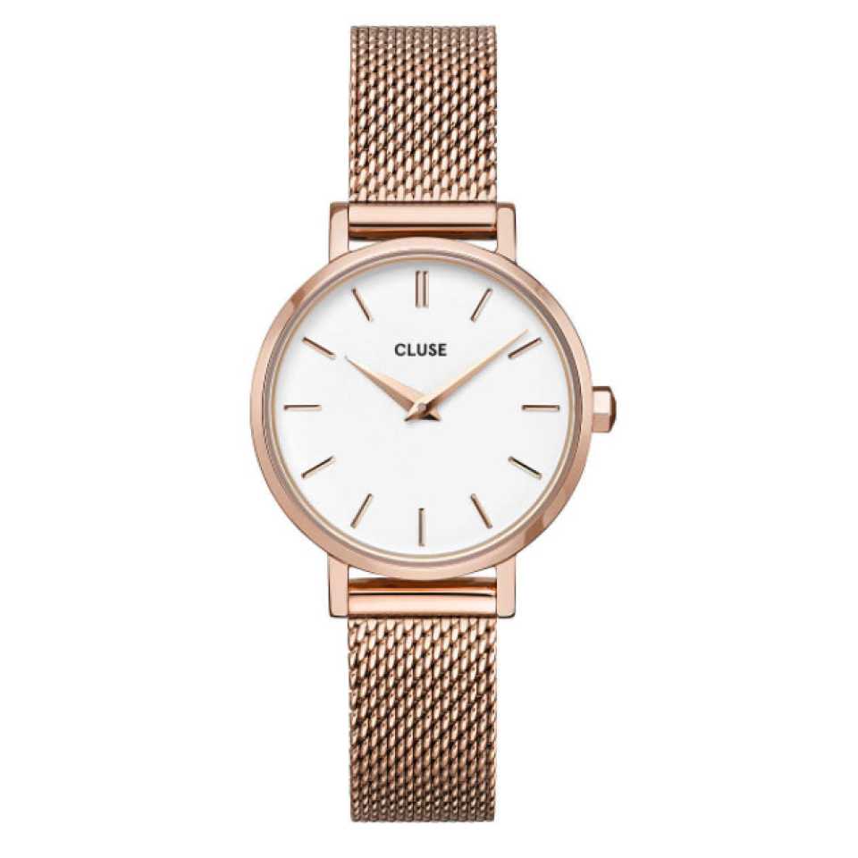 CLUSE - OROLOGIO BOHO CHIC PETITE MESH WHITE ROSE GOLD CW0101211003