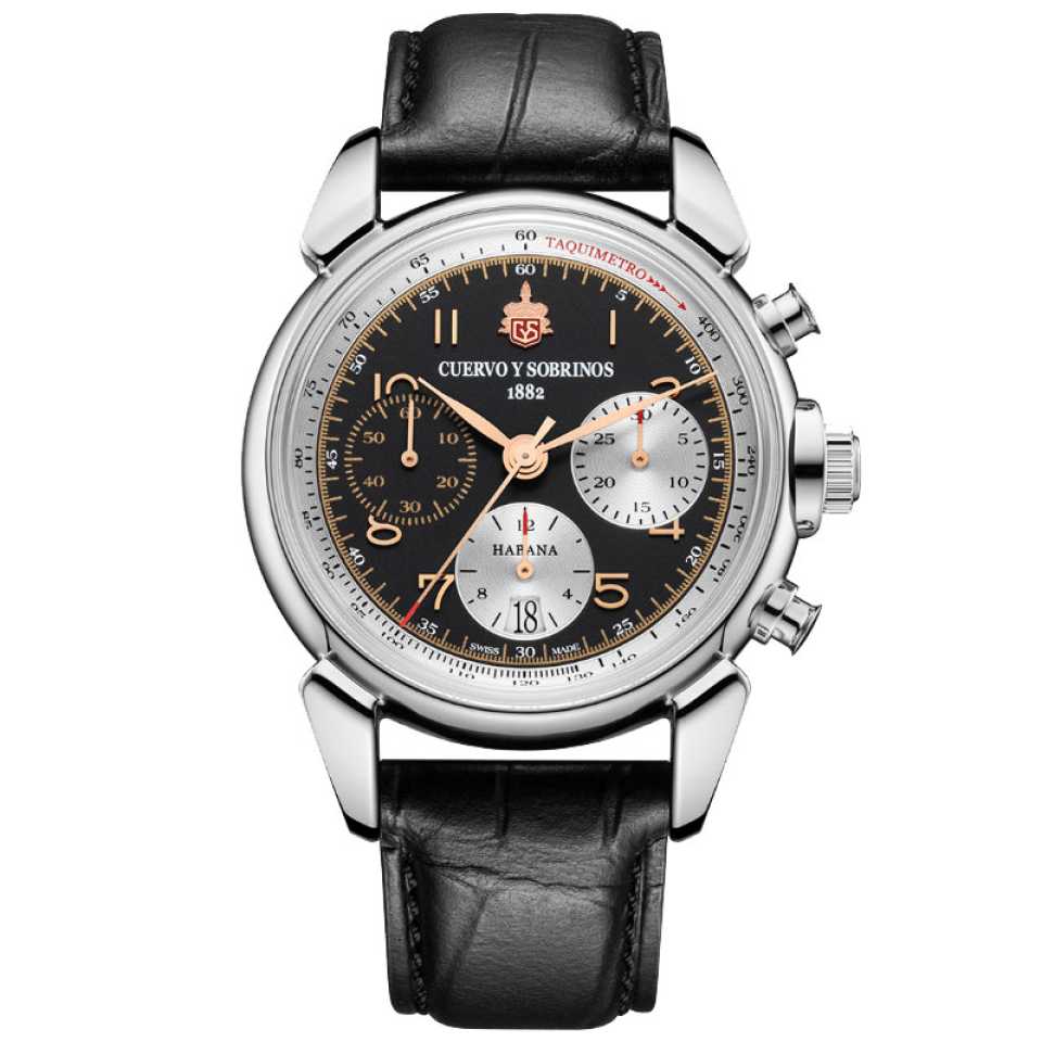 CUERVO Y SOBRINOS - CHRONOGRAPH HERITAGE WATCH 3145.1HB