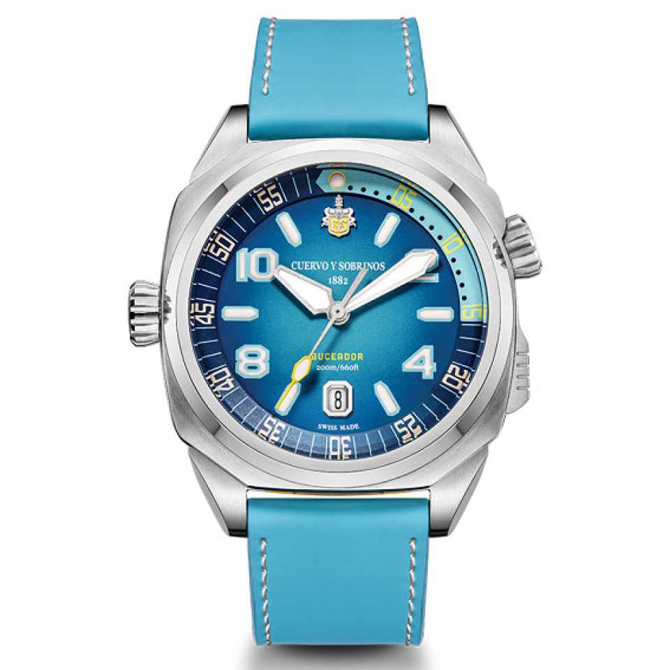CUERVO Y SOBRINOS - OROLOGIO BUCEADOR CARIBE 2860.1AZ 