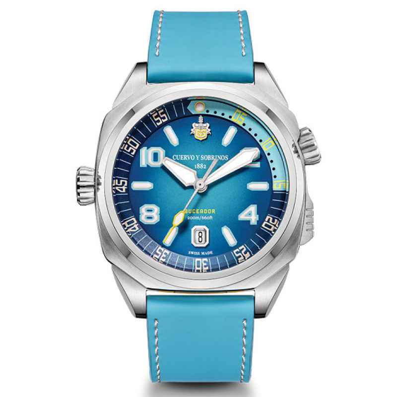 CUERVO Y SOBRINOS - OROLOGIO BUCEADOR CARIBE 2860.1AZ 
