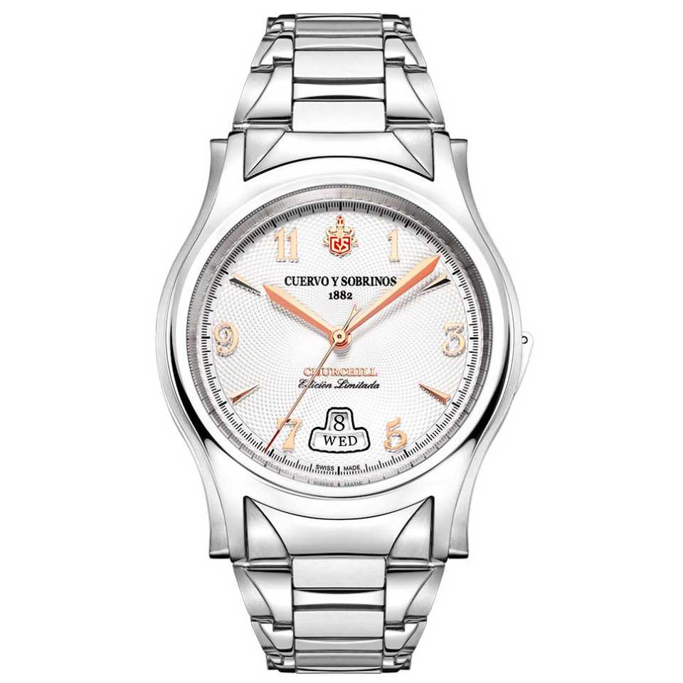CUERVO Y SOBRINOS - OROLOGIO ROBUSTO CHURCHILL YALTA 2810B.1YG