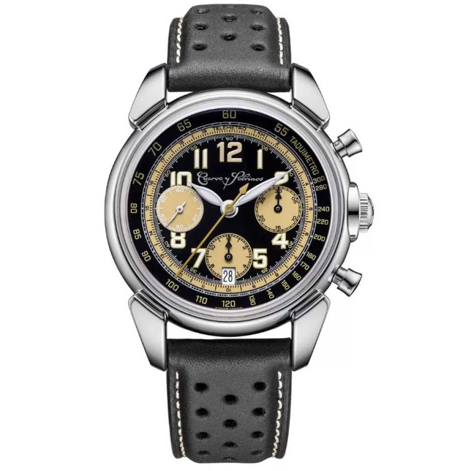 CUERVO Y SOBRINOS - OROLOGIO HISTORIADOR CRONOGRAFO ESTORIL