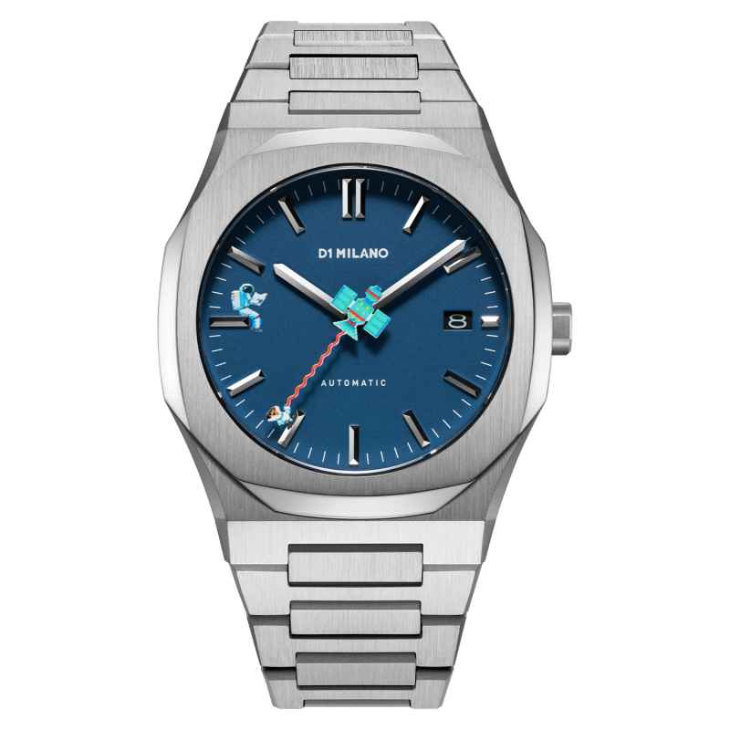 D1 MILANO - OROLOGIO AUTOMATIC BRACELET 41.5 MM RETRO BLUE ATBJ14