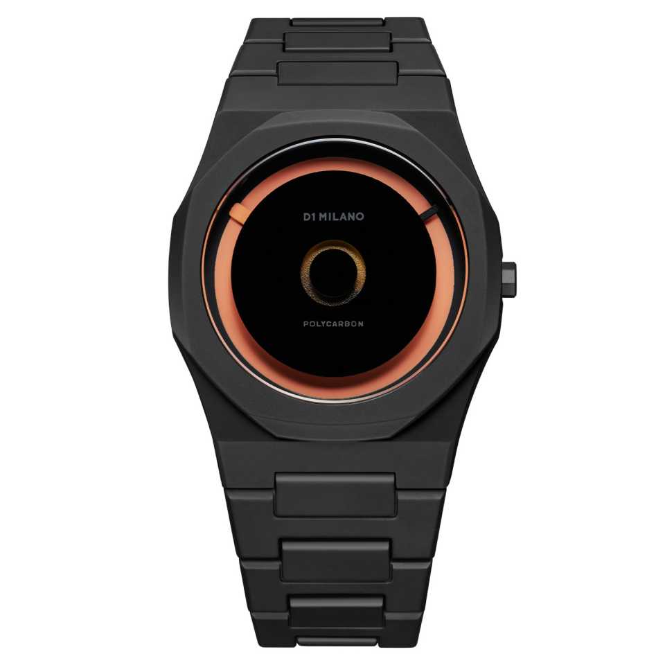D1 MILANO - OROLOGIO POLYCARBON 40.5 MM ORANGE LOAD D1-PCBJ27