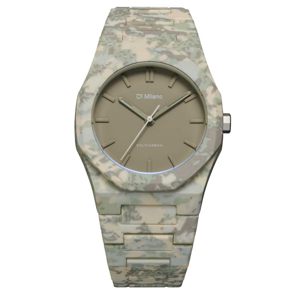 D1 MILANO - OROLOGIO POLYCARBON FOREST CAMO PCBJ38