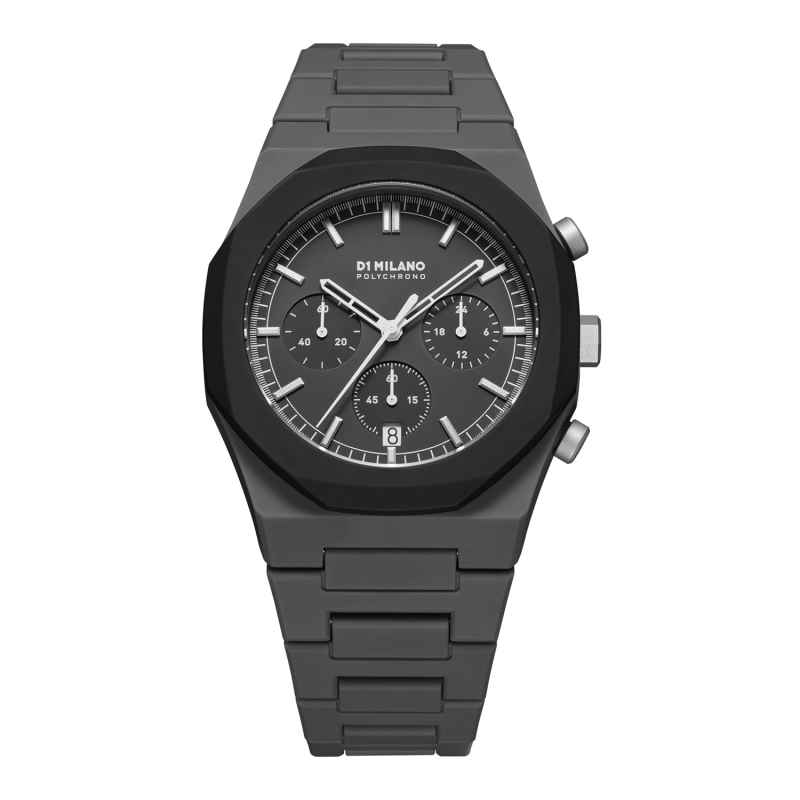 D1 MILANO - BLACK BLAST POLYCHRONO 40.5MM PHBJ04 WATCH