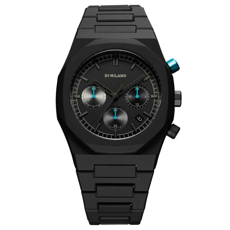 D1 MILANO - OROLOGIO CHARCOAL POLYCHRONO 40.5MM PHBJ07