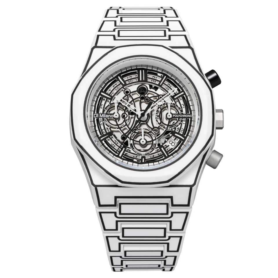 D1 MILANO - OROLOGIO POLYCHRONO WHITE SKETCH