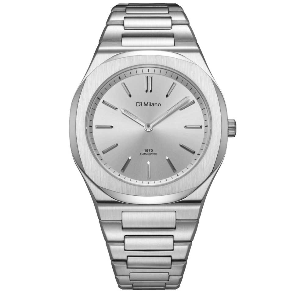 D1 MILANO - OROLOGIO ULTRA THIN GROOVY SILVER
