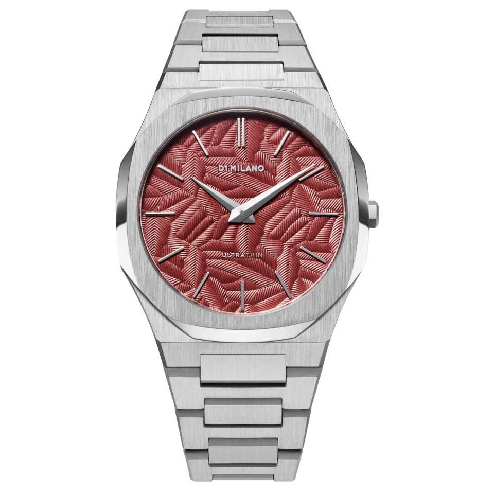 D1 MILANO - ULTRA THIN BRACELET BARN RED UTBJ33