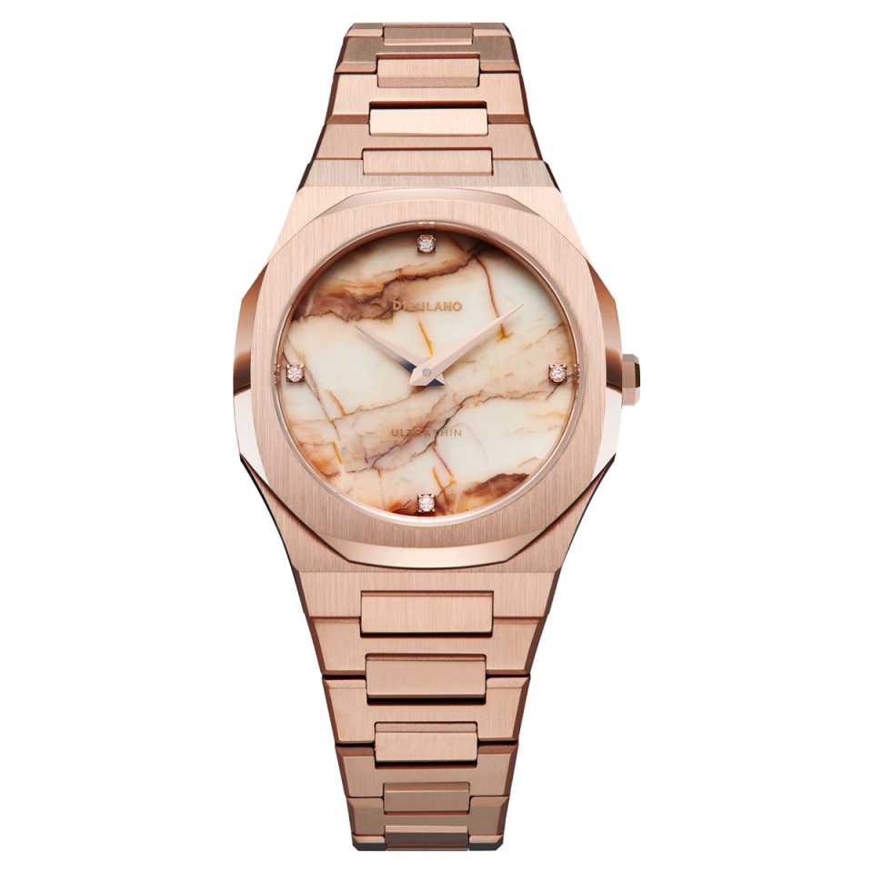 D1 MILANO - OROLOGIO ULTRA THI BRACELET MARBLE ROSE UTLB14