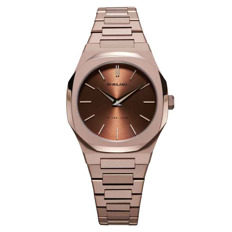 D1 MILANO - OROLOGIO GOLD NIGHT ULTRA THIN BRACELET 34 MM D1-UTBL15