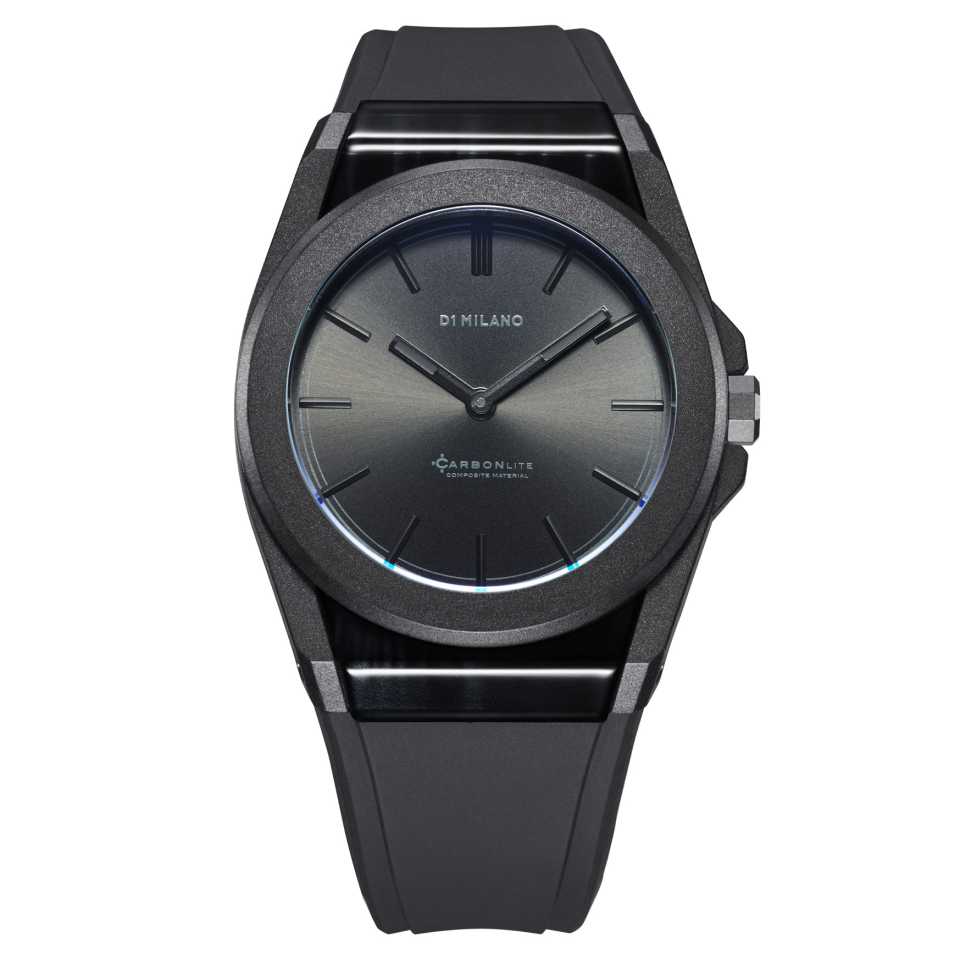 D1 MILANO - CARBONLITE 40.5 MM BLACK CLRJ03 WATCH