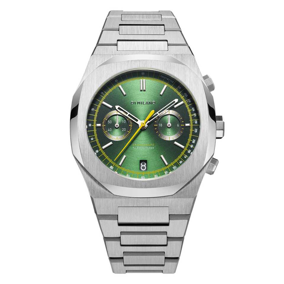 D1 MILANO - OROLOGIO CRONOGRAFO VERDE