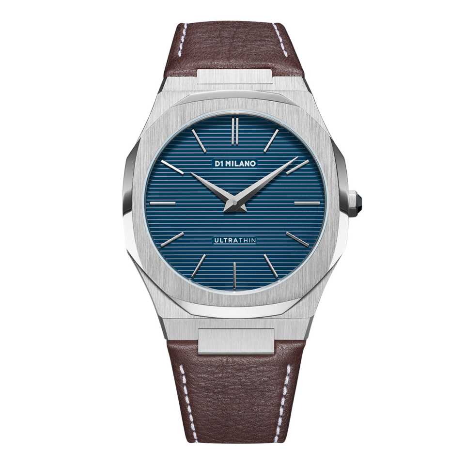 D1 MILANO - OROLOGIO ESPRESSO BLUE ULTRA THIN LEATHER 40 MM  