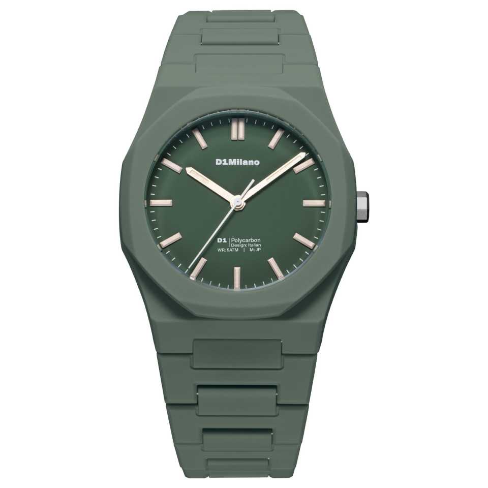 D1 MILANO - POLYCARBON GREEN WATCH 