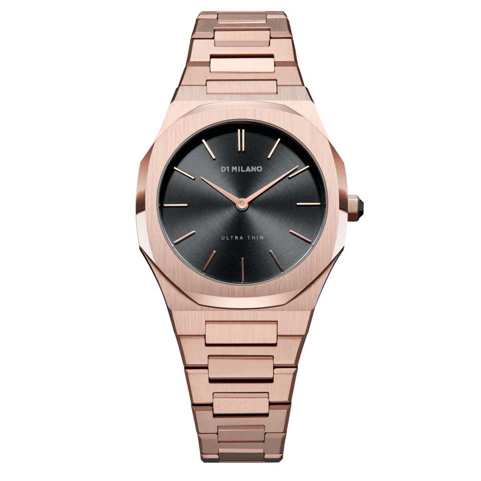D1 MILANO - OROLOGIO ROSE NIGHT ULTRA THIN BRACELET 34 MM 
