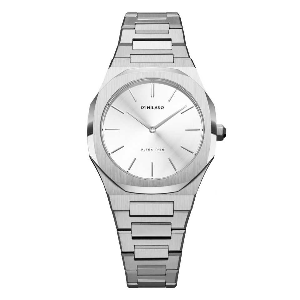 D1 MILANO - OROLOGIO SILVER CLOUD ULTRA THIN BRACELET 34 MM 