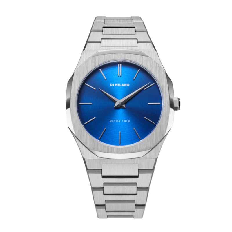 D1 MILANO - OROLOGIO ULTRA THIN BRACELET 40 MM AZZURRO