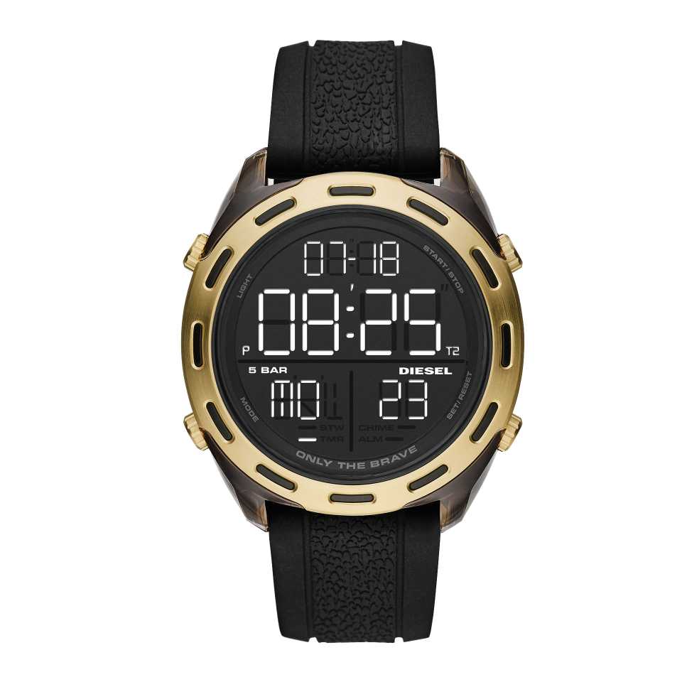 DIESEL - OROLOGIO CRUSHER  CON CINTURINO IN SILICONE