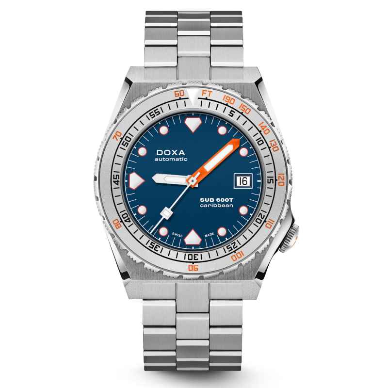 DOXA - SUB 600T CARIBBEAN STRAINLESS STEEL BRACELET WATCH