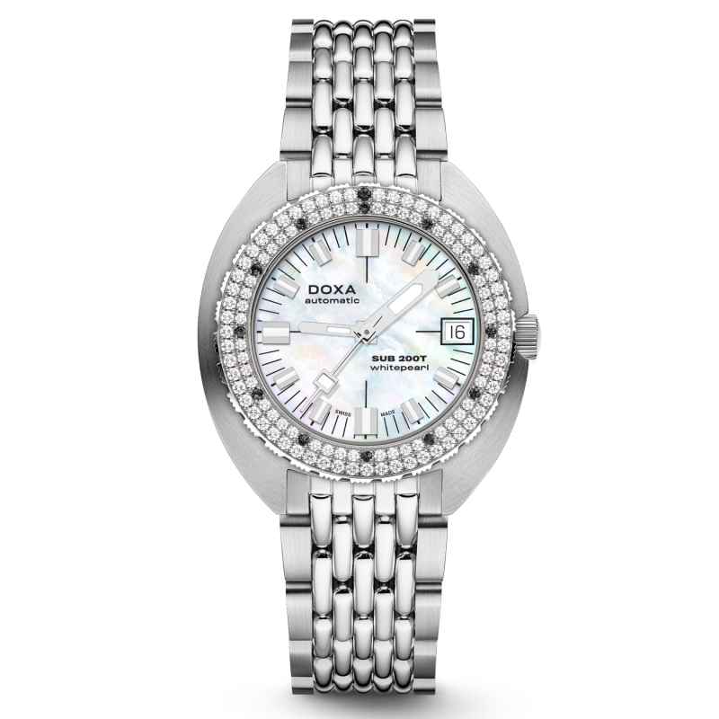 DOXA - OROLOGIO SUB 200T DIAMONDS WHITEPEARL