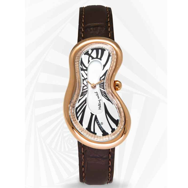 BEXAEQUO - MELTING ROSE GOLD WHITE WATCH