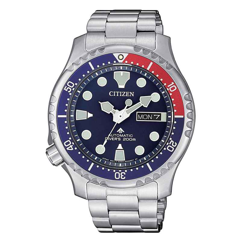 CITIZEN - PROMASTER  AUT. BLUE AND RED BEZEL