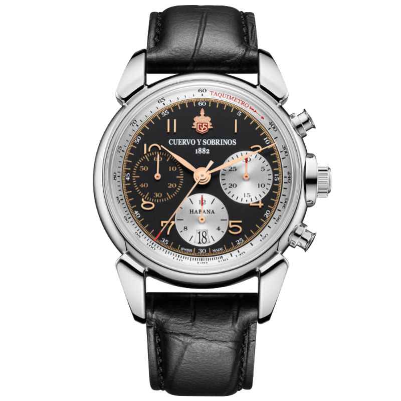 CUERVO Y SOBRINOS - CHRONOGRAPH HERITAGE WATCH 3145.1HB