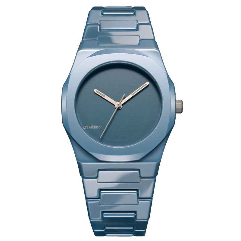 D1 MILANO - CERAMICA 37 MM PURE LIGHT BLUE WATCH