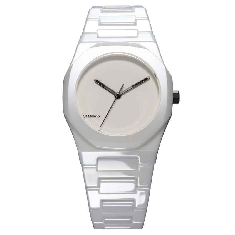 D1 MILANO - CERAMICA 37 MM PURE WHITE WATCH
