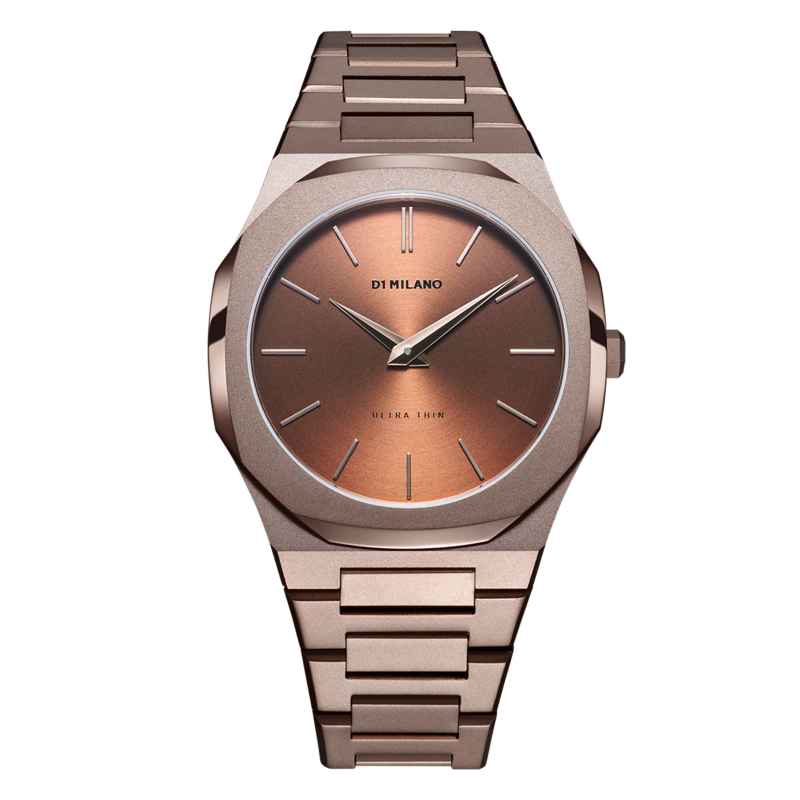 D1 MILANO - CHOCOLATE ULTRA THIN BRACELET WATCH 40 MM