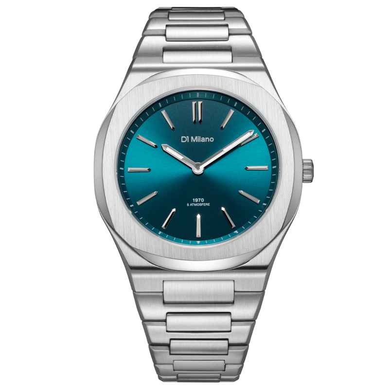 D1 MILANO - ULTRA THIN GROOVY GREEN WATCH