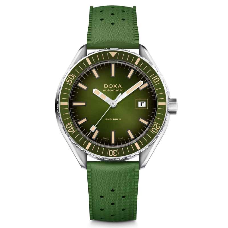 Doxa - Sub 200 II Sea Emerald Rubber Watch