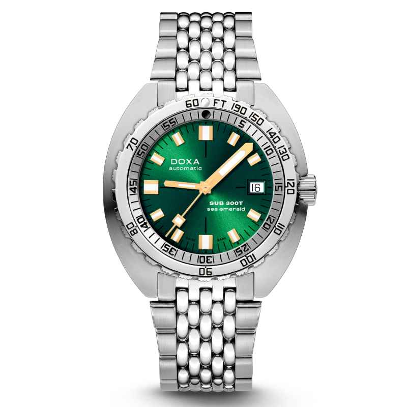 DOXA - SUB 300T SEA EMERALD BRACELET WATCH