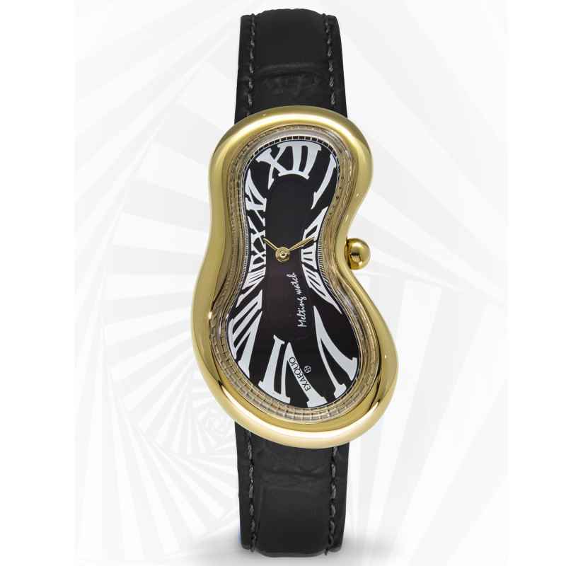 EXAEQUO - MELTING GOLD BLACK WATCH