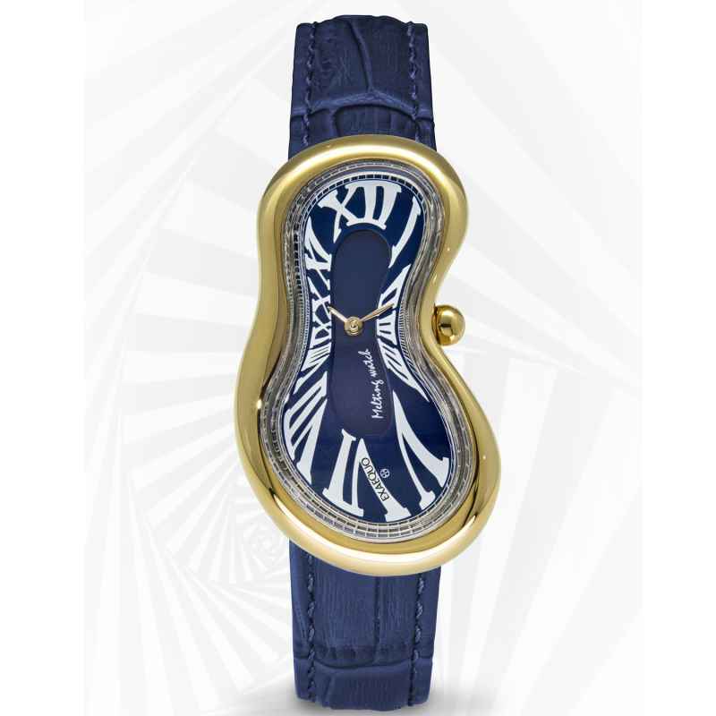 EXAEQUO - MELTING GOLD BLUE WATCH