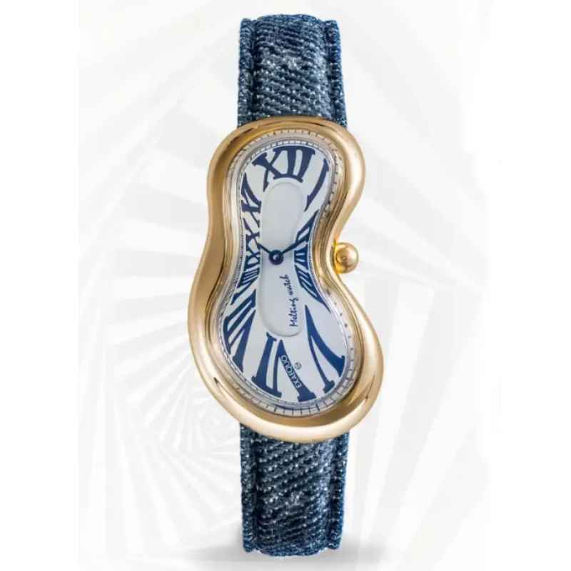 EXAEQUO - MELTING GOLD WHITE JEANS WATCH