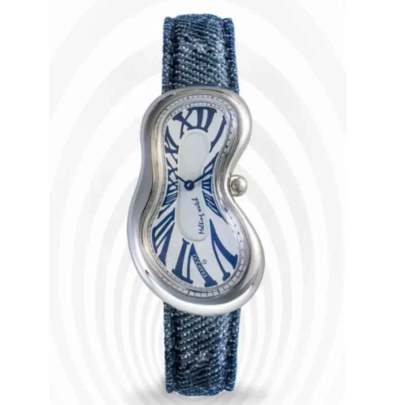 EXAEQUO - MELTING SILVER WHITE JEANS WATCH