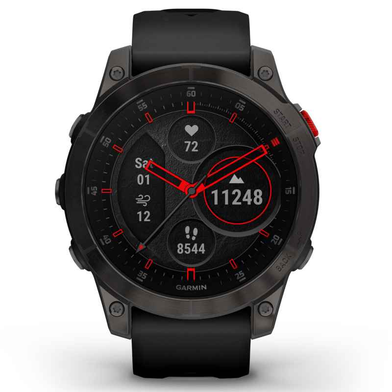 GARMIN - EPIX - SAPPHIRE BLACK TITANIUM WATCH 010-02582-11