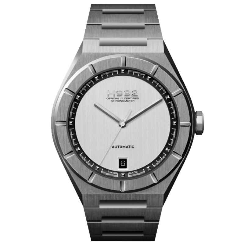 H992 - OROLOGIO H2 SILVER / SILVER METAL WATCH