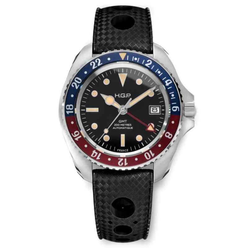 HGP - DIVER GMT AUTOMATIC 200M PEPSI RUBBER VINTAGE WATCH