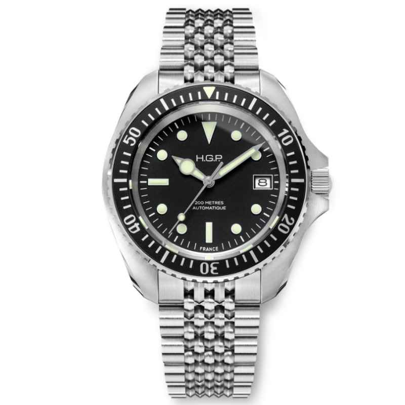 HGP - DIVER'S AUTOMATIC BLACK WATCH 200M
