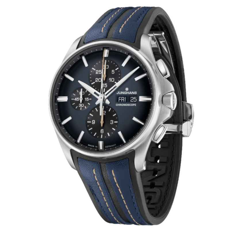 JUNGHANS - MEISTER S CHRONOSCOPE ENGLISH DATE WATCH 027/4227.01