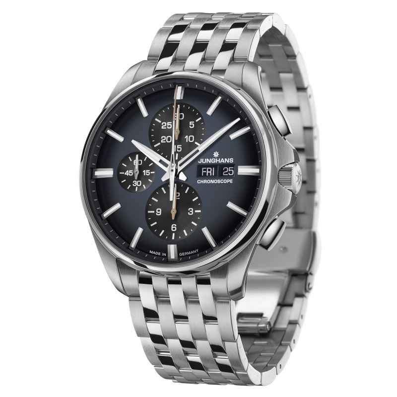 JUNGHANS - MEISTER S CHRONOSCOPE ENGLISH DATE WATCH 027/4228.45