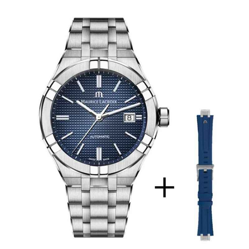 MAURICE LACROIX - AIKON AUTOMATIC  42MM WATCH  AI6008-SS00F-430-C