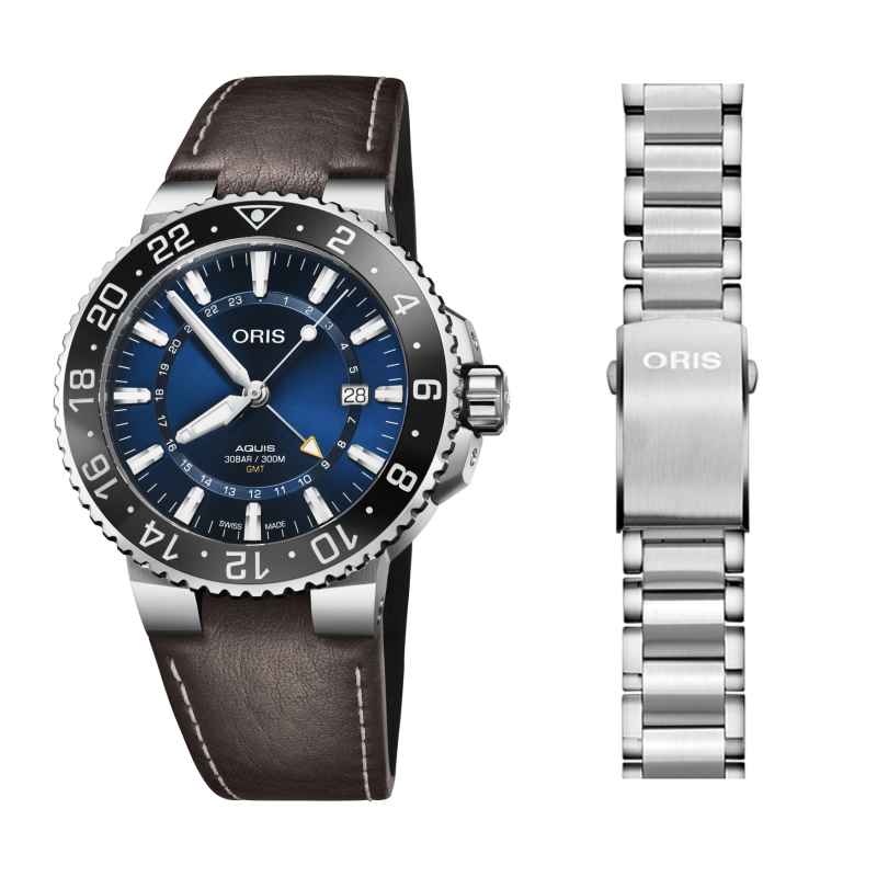 ORIS - AQUIS GMT DATE 798 7754 4135 - 0752410EB WATCH